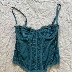 Urban Outfitters Blue Lace Bra